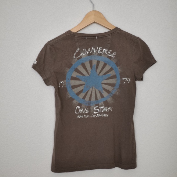 Converse One Star Olive Tee Small - Picture 1 of 9